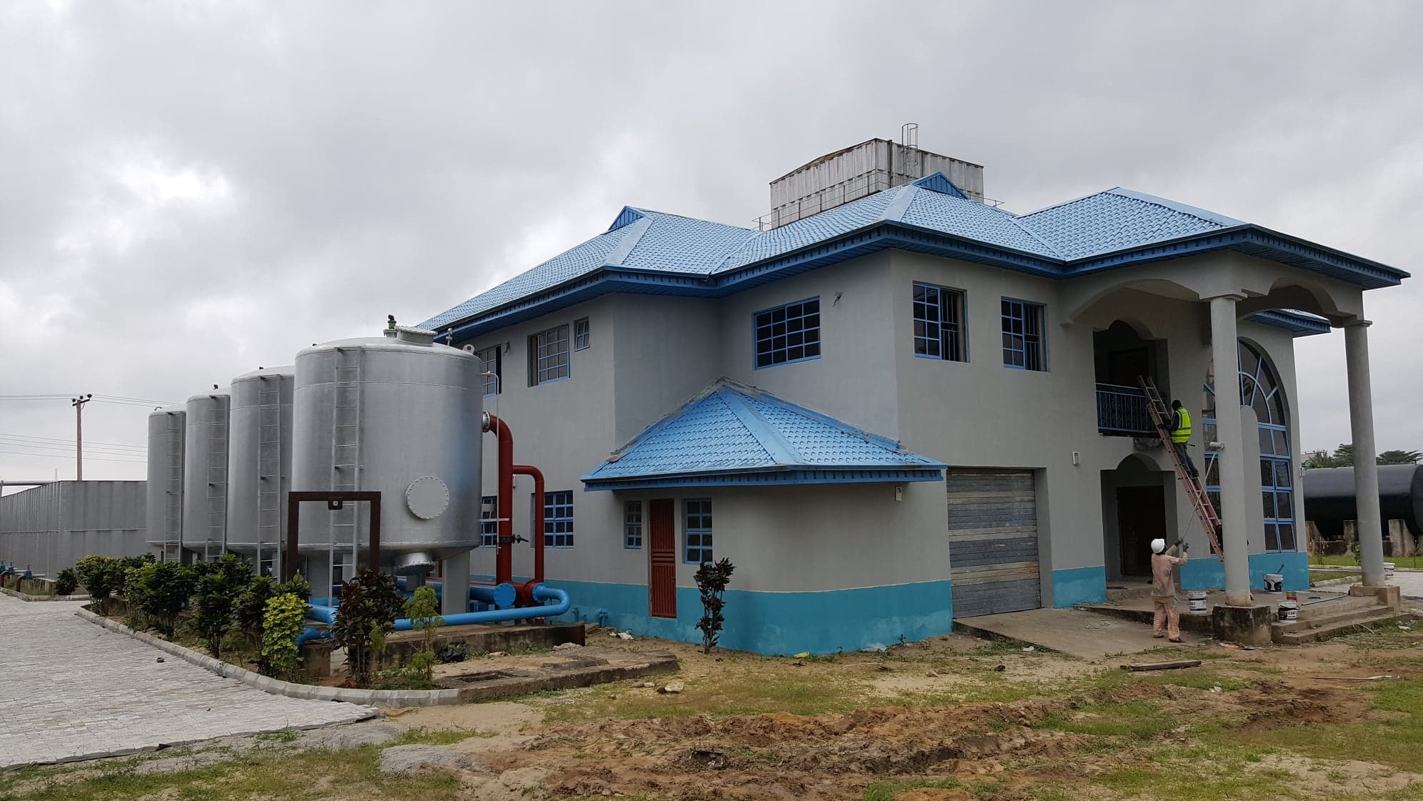 Rehabilitated water treatment facility
